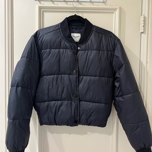 Abercrombie & Fitch Black Puffer Jacket